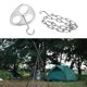 thumbnail image 3 of Trípode de acero inoxidable portátil colga de , colga de cadena fogón abierto fuego cocinar Camping Picnic Macarena Trípode de campamento al aire libre, 3 of 8