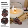 thumbnail image 3 of Dragon Skull Ornament Home Decoration Stone Ornaments Dark Red Crystal Repel Negative Energy 1Pcs, 3 of 5