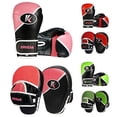 thumbnail image 6 of Kruzak Two-Tone Focus Mitts and Boxing Gloves Set for Kickboxing and Muay Thai MMA Training| Focus Pads + Training Gloves | Fitness Kit for Martial Arts and Karate (Black/Pink, 12 oz), 6 of 7