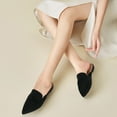 thumbnail image 2 of Ecetana Mules for Women Slip On Casual Work Slide Pointed Toe Backless Loafers Shoes, 2 of 6