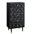 thumbnail image 2 of Linon Geo 5-Drawer Dresser - Black, 2 of 15