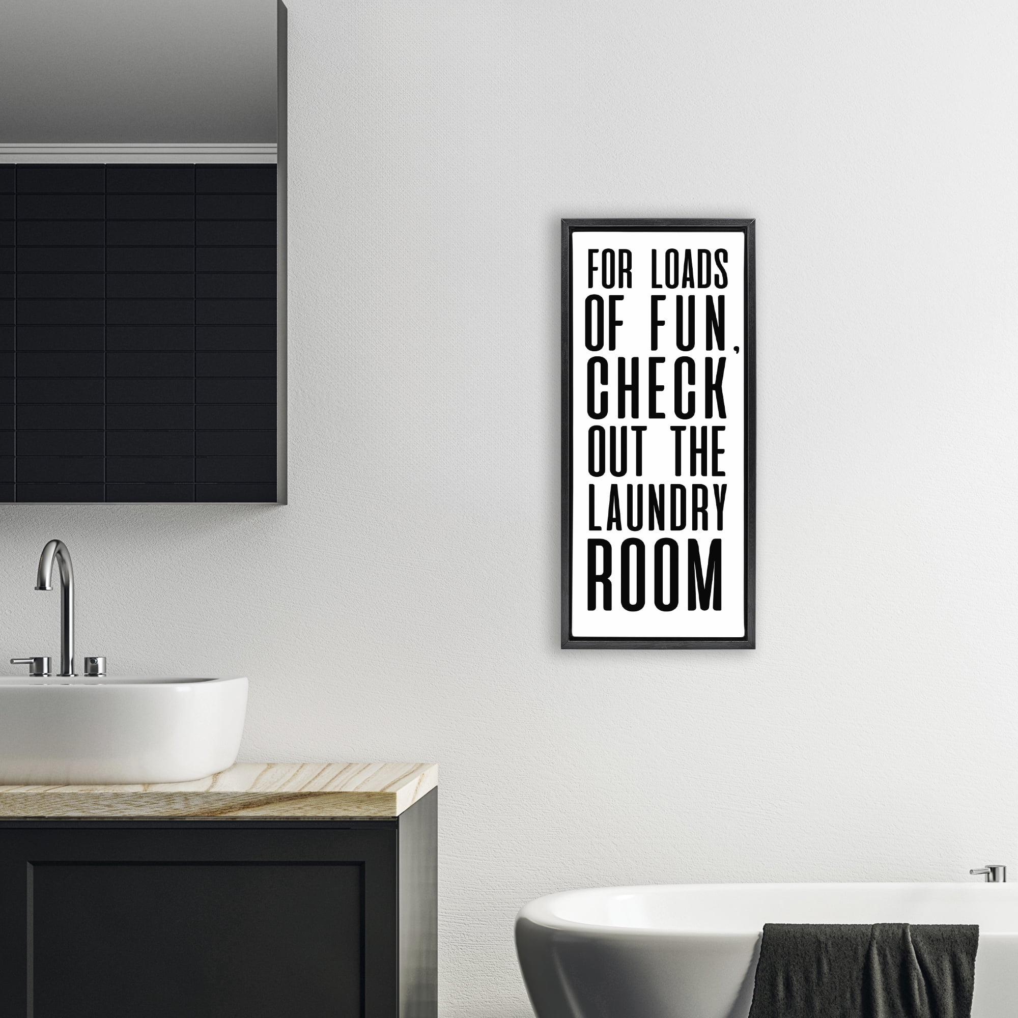 Stupell Industries For Loads Of Fun Black Framed Floater Canvas Wall Art, design by SD Graphics Studio