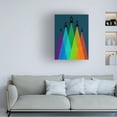 thumbnail image 2 of Canvas Wall Art - Tom Quartermaine 'Abstract Rainbow Rocket 2' Wall Art for Living Room, Bedroom, or Office DÃ©cor by Trademark Fine Art - 18 x 24 Inches, 2 of 4