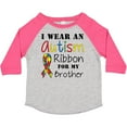 thumbnail image 3 of Inktastic I Wear an Autism Ribbon for My Brother Boys or Girls Toddler T-Shirt, 3 of 5