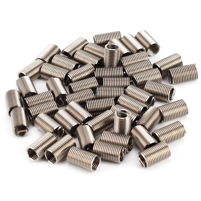 50pcs Filetage Réparation Insert Ensemble 304 Acier Inoxydable Haute Résistance Filetage Réparation Manchon M8x1.25x3D