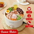 thumbnail image 5 of Brentwood 1.6-Qt. Multi-Function Electric Hot Pot Cooker with Stainless Steel Food Steamer and Ceramic Non-Stick Coating, White, HPS-3162W, HPS-3162W, 5 of 5