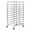 silver 10-Tier, variant on 10/20-Tier Stainless Steel Baking Rack with Wheels, Commercial Pan Trolley, Movable & Detachable Bakery Stand for Oven Bread Pastry, 33lbs per Shelf, Locking Casters,