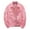 Pink, variant on JUMESGU Mens Denim Jacket Slim Jean Jacket Coat for Men (White,M)