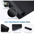 thumbnail image 4 of Large Mouse Pad, Gaming Mouse Pad, XL Big Computer Keyboard Mat Extended Laptop Desk Pad with Micro-Weave Cloth, Non-Slip Mousepad with Stitched Edges for Working/Gaming (31.5x11.8in)- Black, 4 of 6