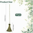 thumbnail image 2 of Green 10Pcs Green Tassel Pendants Polyester Soft Flossy Craft Garland Bookmark Graduated Caps Tassels Hanging Ornaments Charms with Glass Beads for Keychain Christmas Home Party DIY Decorations, 2 of 9
