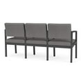 thumbnail image 5 of Lenox Steel Reception Waiting 3 Seats Chair / Charcoal Steel / Light Gray, 5 of 5