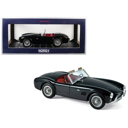 1963 Shelby AC Cobra 289 Roadster Black 1/18 Diecast Model Car by Norev