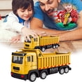 thumbnail image 4 of XIANXIAN Dump Truck Toy for 3 4 5 6 7 Years Old Boys, Semi Truck, Friction Powered Tractor Trailer Car, Kids Birthday Gifts for Over 3 Years Old Boys Kids 6.5", 4 of 5