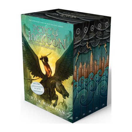 Percy Jackson and the Olympians 5 Book Paperback Boxed Set (w/poster) (Percy Jackson & the Olympians)