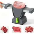 thumbnail image 1 of Estbridge Trancheuse Manuelle en Acier Inoxydable pour Viande avec Lame Ajustable et Poignée Ergonomique - Conception Robuste en 304 Sécuritaire pour les Aliments pour Trancher, Râper, Hacher la Viande, le Fromage, les Légumes - Sans Élec, 1 of 5