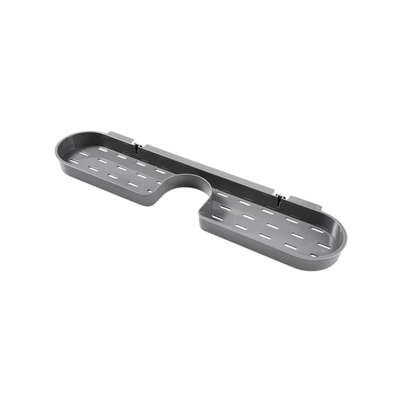 Organizador de baño de pared para lavabo sin necesidad de taladrar. Estante de almacenamiento sobre el grifo para artículos de tocador, maquillaje y artículos de uso diario. Estante de baño de