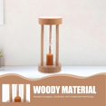 thumbnail image 3 of 3 Min Wooden Sandglass Hourglass Orange Sand Timer Clock Table Desktop Decoration, 3 of 3