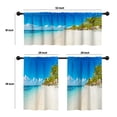 thumbnail image 4 of LALILO Kitchen Curtains and Valances Set of 3 36" Paradise Window Treatment Tiers for Window Decor, 4 of 5