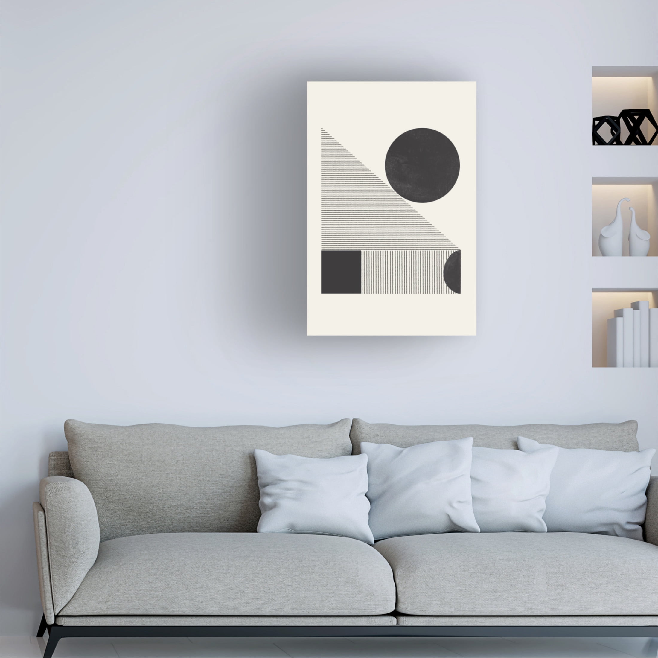 Trademark Fine Art THE MIUUS STUDIO Composition IX Canvas Wall Art