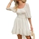thumbnail image 2 of Sonducket Vestido de verano con hombros descubiertos para mujer, vestidos holgados de cintura alta para chica de citas, ropa de playa, regalo Type2 NO2, 2 of 6