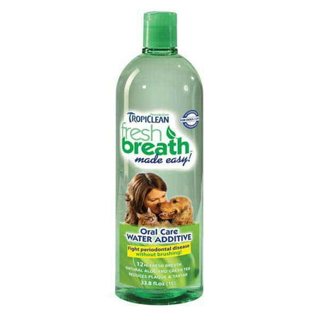 Pet Fresh Breath Water Additive Clean Dogs Teeth Gentle Formula - Choose Size (33.8 (Best Water Additive For Dogs Teeth)