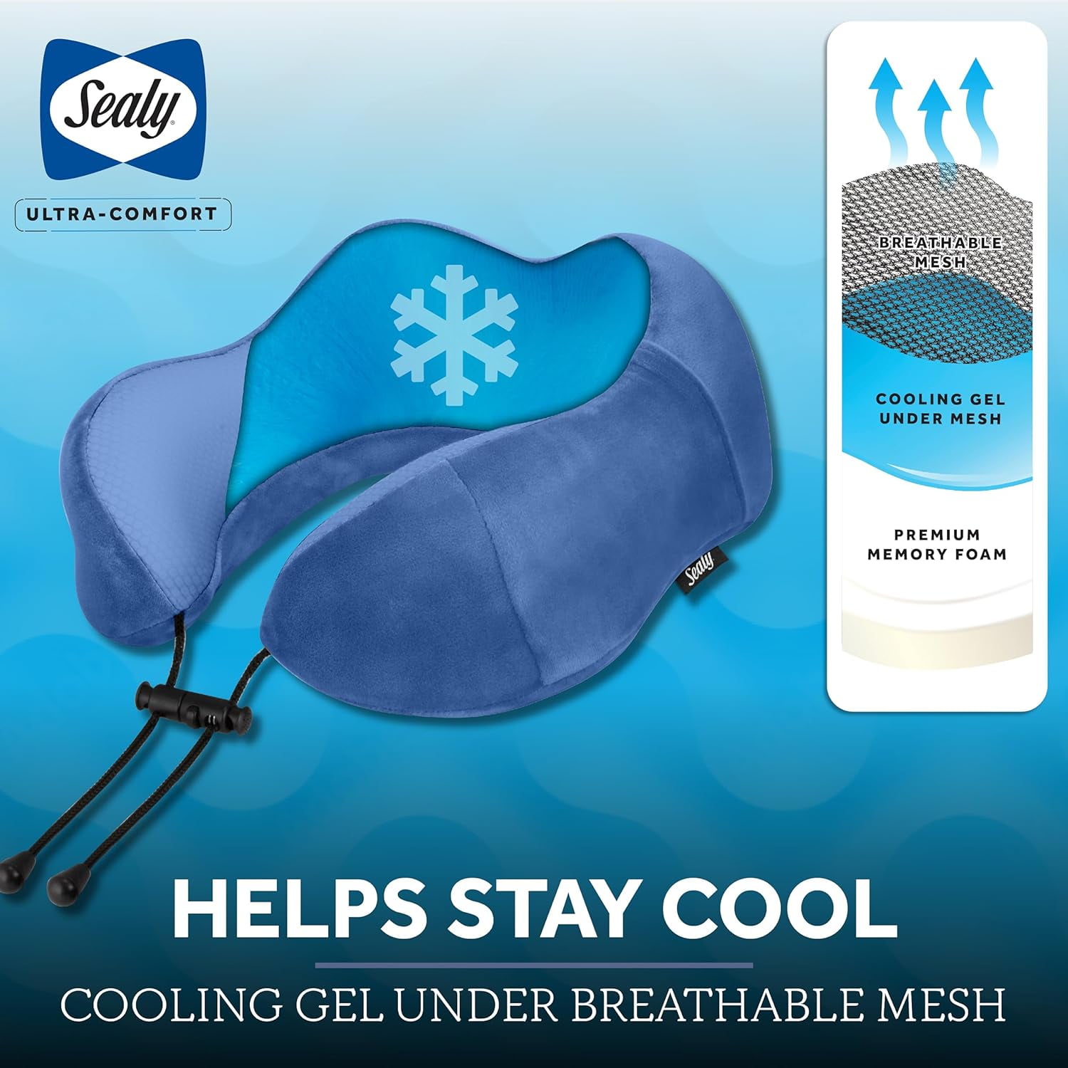 ♡SEALYシーリー 2WAY NECK PILLOW♡ Amazon.com: SEALY, Ergonomic Travel Pillow with Premium