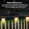 thumbnail image 4 of Luz de escalera LED solar 3000K IP55 Impermeable Resistente a la intemperie Recargable Jardín Camino Lámparas de valla Decoración Patio de plástico Noche Marrón Advancent HA009218-02, 4 of 6