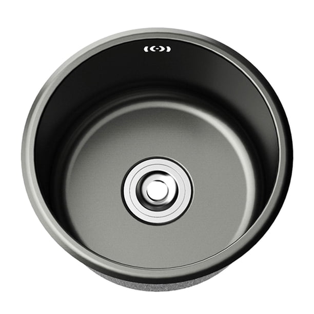 Fregadero de cocina bajo montaje Fregadero de encimera de de un solo tazón Fregaderos de barra de caída profunda de 6.3"