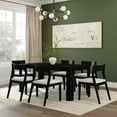 thumbnail image 6 of Plank+Beam Contour 72" Dining Table, Solid Wood Table for 6,Rectangular Table, Black, 6 of 9