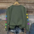 thumbnail image 6 of Women Long Sleeve Pullover Tops Lights Print Christmas Shirt Casual Winter Xmas Graphic Sweater Outfit, 6 of 8