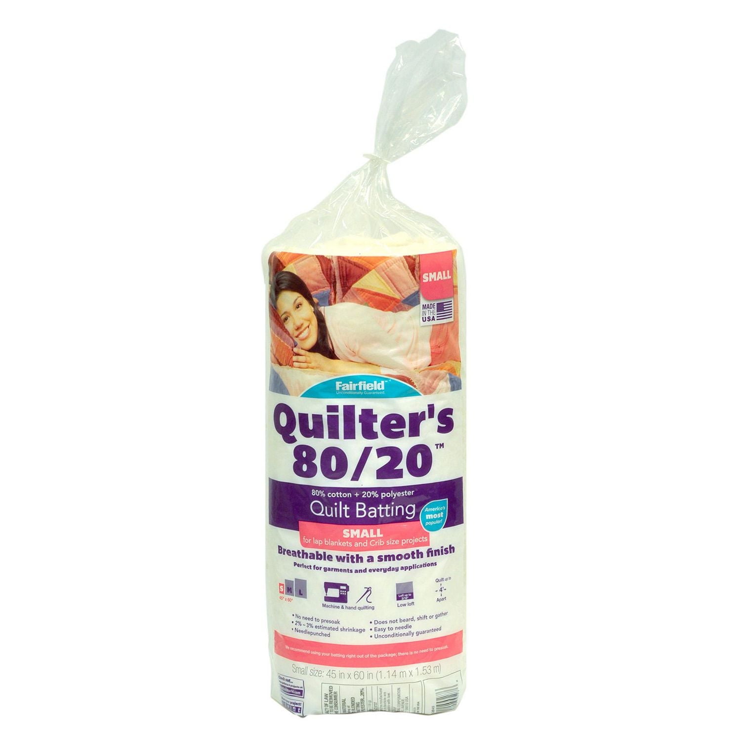 FAIRFIELD Quilter's 80/20™ Quilt Batting - 114 x 152cm (45" x 60")