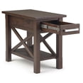 thumbnail image 4 of Simpli Home Kitchener 14 inch Wide Solid Wood Contemporary Narrow Side Table in Warm Walnut Brown, 4 of 10