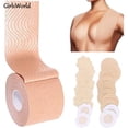 thumbnail image 2 of 5M Mujeres Pecho Pezón Cubre , Empuje Hacia Arriba Sujetador Cuerpo Invisible Levantamiento De Senos Cinta Adhesiva Sujetadores Íntimos Sexy Bralette,Boob Tape,Correa para el pechopangjing, 2 of 4