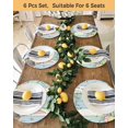 thumbnail image 4 of 15 Inch Round Placemats Set of 6, Easter Non Slip Heat Insulation PP Table Mats, Spring Bunny Colorful Floral Eggs Wooden Plank Washable Place Mats for Kitchen Dining Party Table Decor, 4 of 7