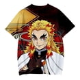 thumbnail image 2 of Demon Slayer T shirt New Crewneck Short Sleeve Kids Anime Tshirt Hip Hop Boys Girls Streetwear Summer Unisex Tees, 2 of 3
