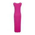 thumbnail image 6 of Meichang Summer Maxi Dress for Women Casual Slip Long Tank Dress Sleeveless U Neck Slim Fit Elegant Bodycon Long Dresses, 6 of 7