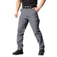 thumbnail image 4 of Lmueinov Men's Waterproof Pants Multi Pocket Outdoor Work Cargo Pants Relaxed Fit Straight Leg Solid Color Trousers for Fishing Golf Work Hiking S-3XL, 4 of 7