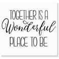 thumbnail image 2 of Family Inspirational Quotes Together is Wonderful Place Removable Wall Decal Letters 23x15-Inch Black, 2 of 4