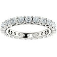 thumbnail image 1 of 2 Ct Diamond Eternity Ring 14k White Gold Womens Stackable Wedding Band, 1 of 1