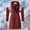 003 Red, variant on Women's Winter Windproof Warm Down Coats Waterproof Thicken Hooded fashions Puffer Jacket Detachable Sleeve Jacket