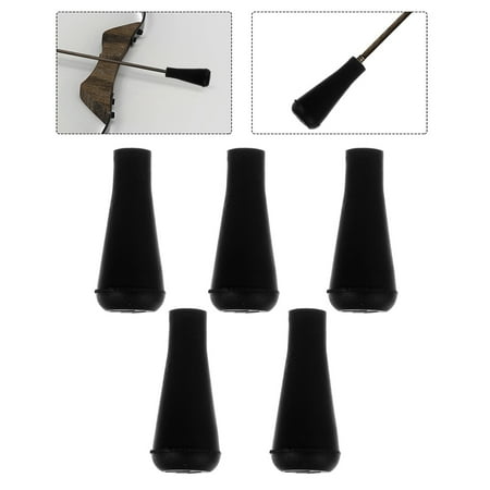 Omeite 6MM rubber arrowhead target head pier head throwing pot throwing arrow jacket (black 10 sets)