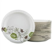 Pathways Soak Proof Shield Heavyweight Paper Plates, 8.5" Dia, Green/burgundy, 125/pack