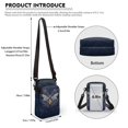 thumbnail image 6 of HELLHERO Women Messenger Bag for Women Travel Dragonfly Pattern Crossbody Bags with Shoulder Strap, 6 of 7