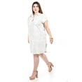 thumbnail image 2 of Vestido Camisero de Lino Roman Fashion Tallas Extras 006 Estampado Azul Claro Talla 38, 2 of 5