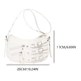 thumbnail image 2 of Bolso De Hombro Estético Mujer Cartera De Cuero De PU Mujer Citas Blanco, 2 of 9