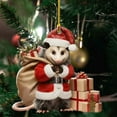thumbnail image 6 of WMGHA Funny Opossum Christmas Ornament Hanging Upside Down - Quirky Possum Christmas Tree Decor for Animal Lovers, Unique Gift for Women Girls & Wildlife Enthusiasts, 6 of 6
