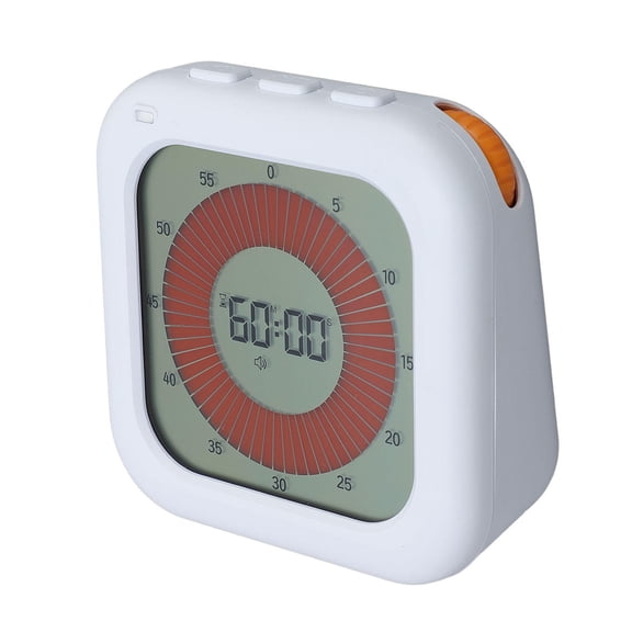 BIMZUC Rechargeable Digital Visual Timer with Magnetic Backing & Stand – Adjustable Brightness, Volume, Low‑Battery Alert – Ideal for Study & Kitchen