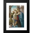 thumbnail image 2 of Sandro Botticelli 18x24 Black Modern Framed Museum Art Print Titled - Virgin and Child with an Angel (1475), 2 of 5