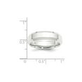 thumbnail image 3 of Gem & Harmony Mens Platinum Wedding Band Ring Beveled Edge 6mm for Men, 3 of 6