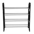 thumbnail image 4 of 12 Pair Metal  and Plastic Shoe Rack, Black, 4 of 4